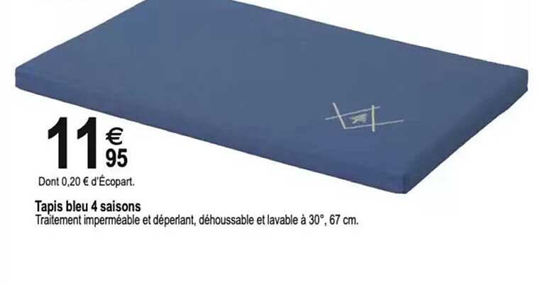 Tapis bleu 4 saisons