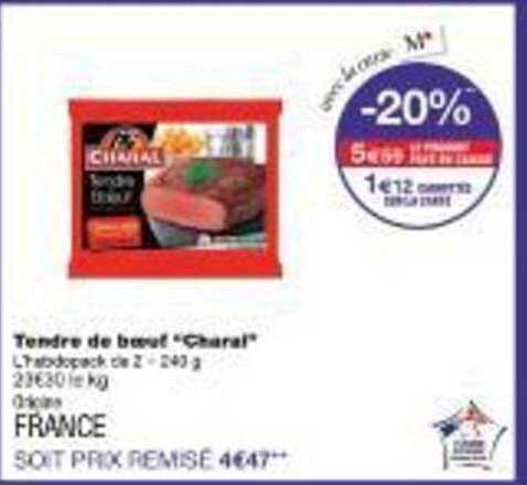 Tendre de bœuf "Charal"