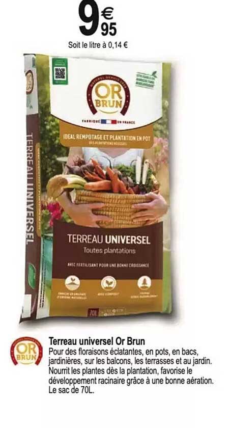 Terreau universel Or Brun