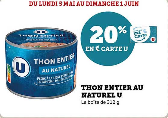 THON ENTIER AU NATUREL U
