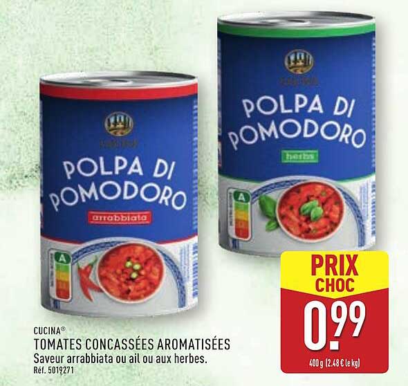 TOMATES CONCASSÉES AROMATISÉES