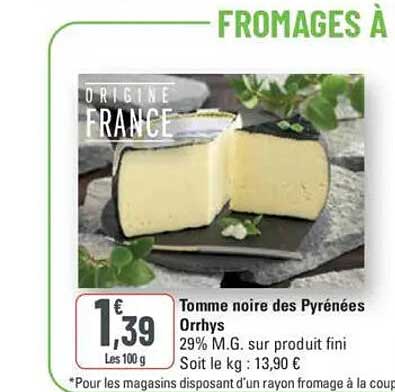 Tomme noire des Pyrénées Orrhys