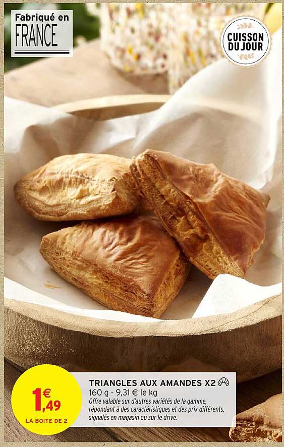 TRIANGLES AUX AMANDES X2