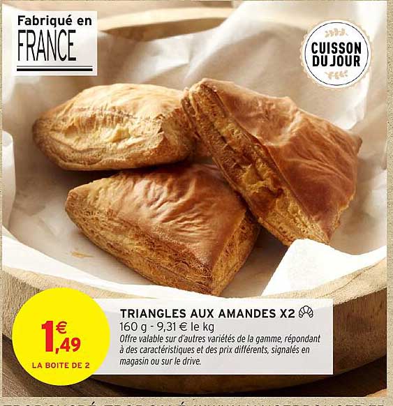 TRIANGLES AUX AMANDES X2