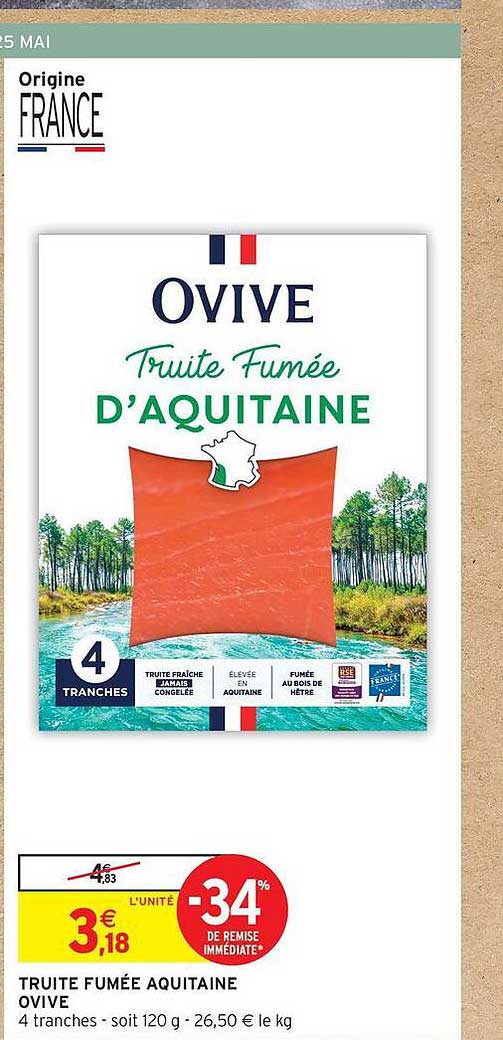 TRUITE FUMÉE AQUITAINE OVIVE