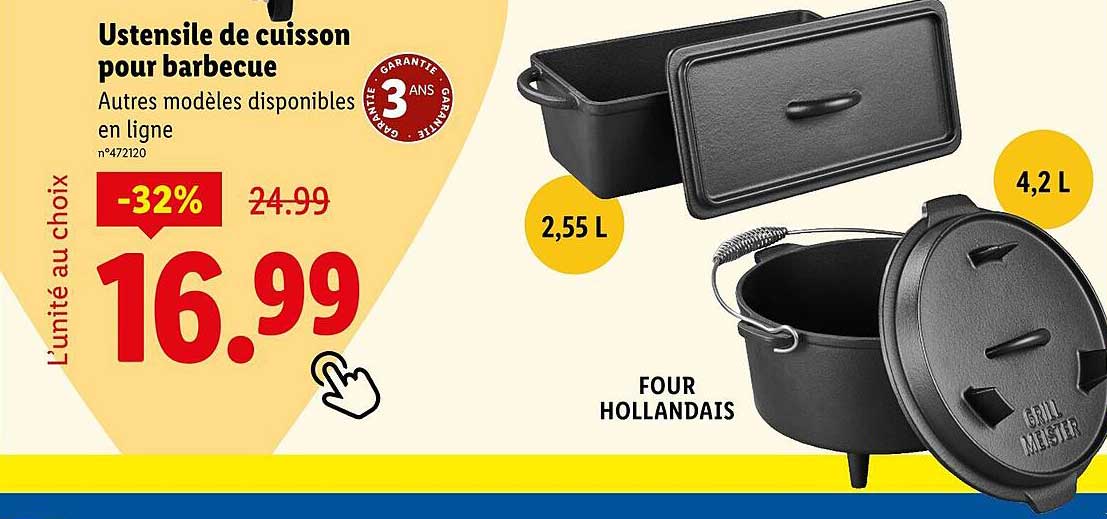 Ustensile de cuisson pour barbecue