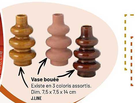 Vase bouée - Existe en 3 coloris assortis