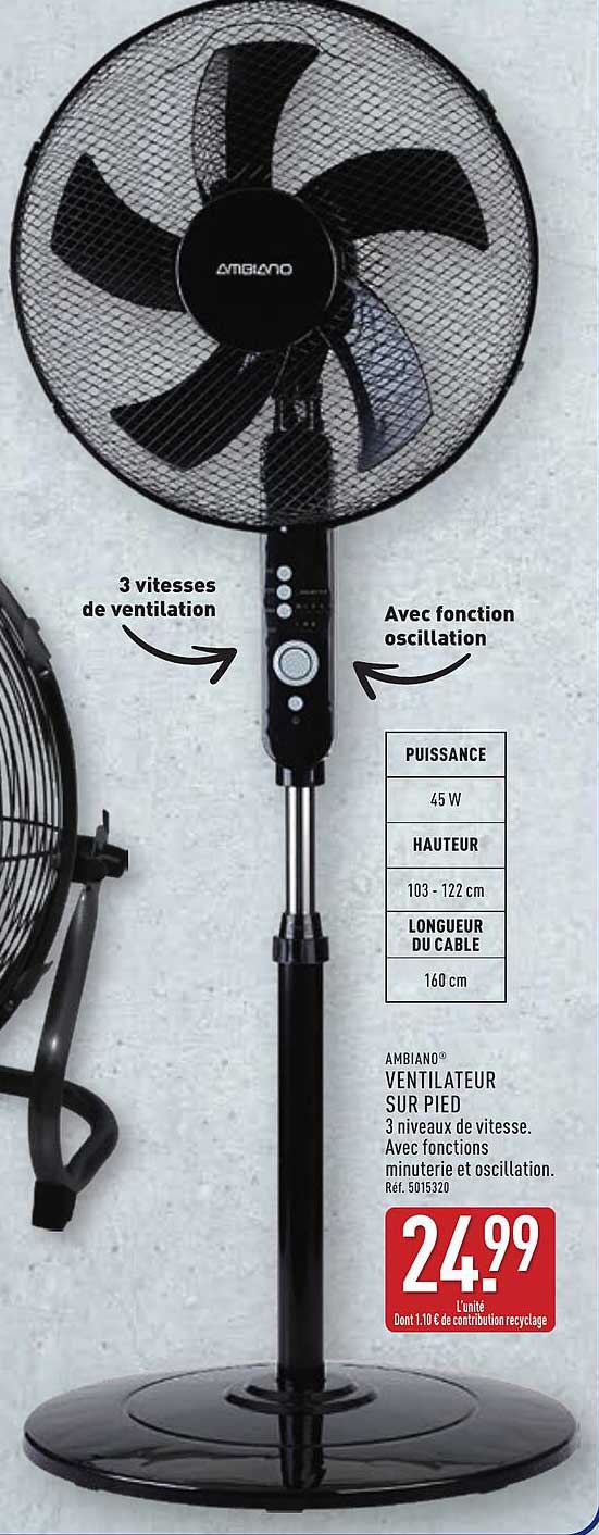 VENTILATEUR SUR PIED