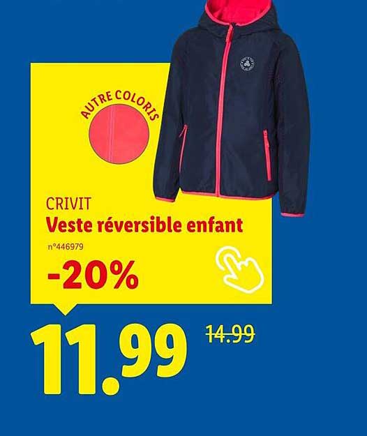 Veste réversible enfant