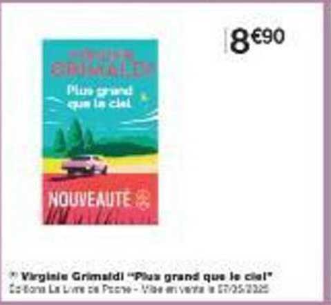 Virginie Grimaldi "Plus grand que le ciel!"