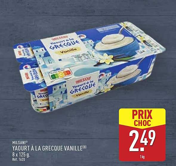 Yaourt à la Grecque Vanille 8 x 125 g