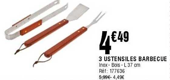 3 USTENSILES BARBECUE