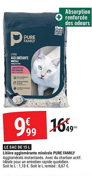Absorption renforcée des odeurs