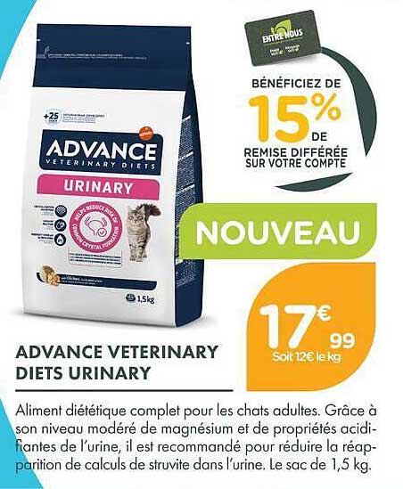 ADVANCE VETERINARY DIETS URINARY