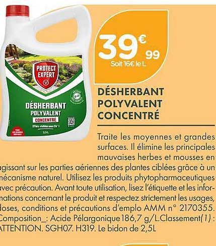 DÉSHERBANT POLYVALENT CONCENTRÉ