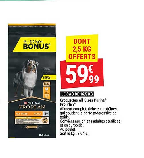 DONT 2,5 KG OFFERTS