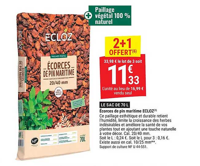 Écorces de pin maritime ECLOZ