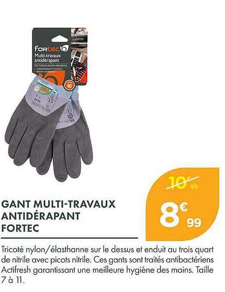 GANT MULTI-TRAVAUX ANTIDÉRAPANT FORTEC