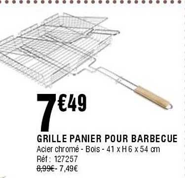 GRILLE PANIER POUR BARBECUE