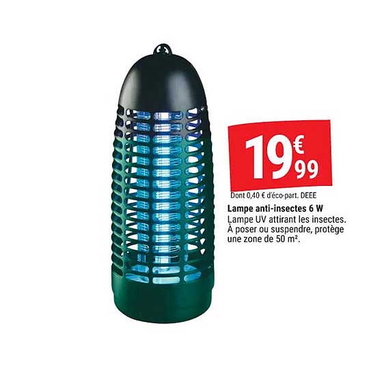 Lampe anti-insectes 6 W