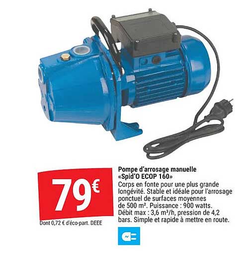 Pompe d'arrosage manuelle «Spid O ECOP 160»