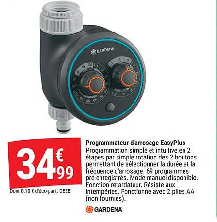 Programmateur d’arrosage EasyPlus