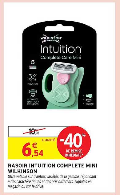 RASOIR INTUITION COMPLETE MINI WILKINSON