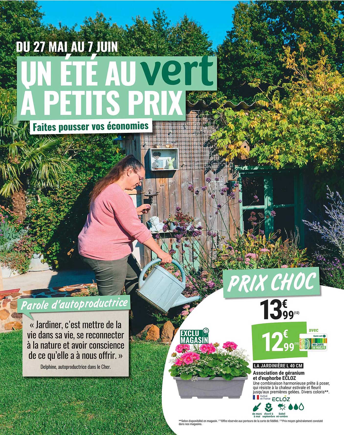 UN ÉTÉ AU VERT A PETITS PRIX