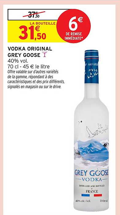 VODKA ORIGINAL GREY GOOSE
