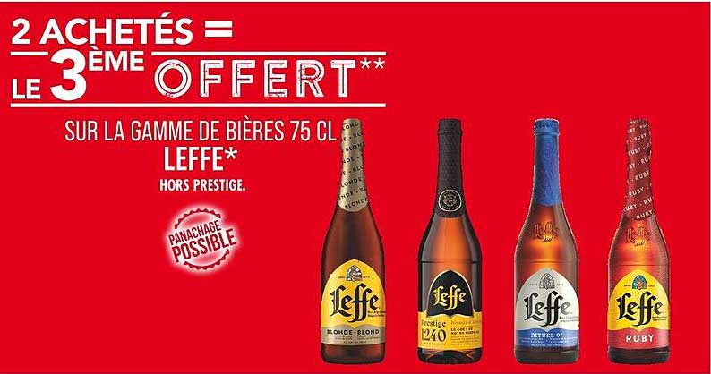 2 ACHETÉS = LE 3ÈME OFFERT**