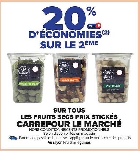 20 % d'économies sur le 2ème