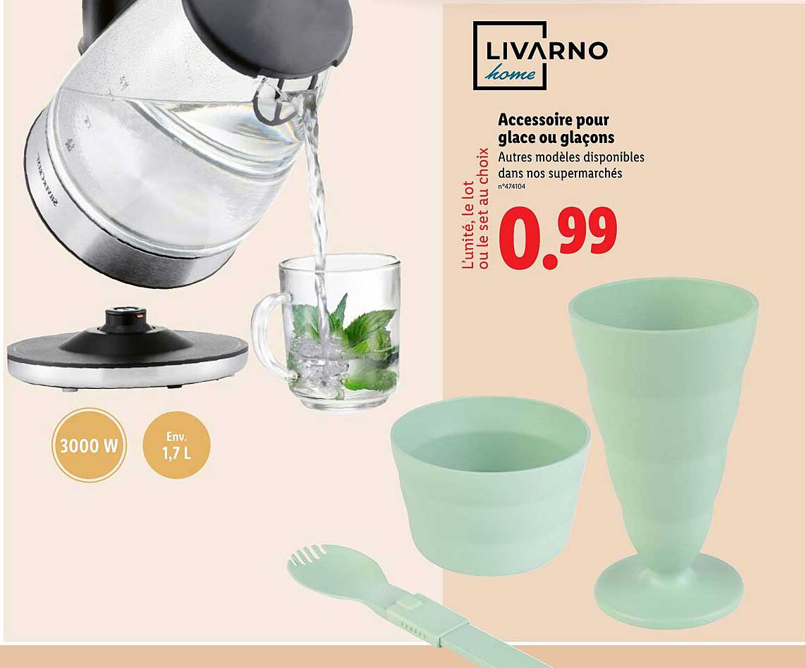 Accessoire pour glace ou glaçons