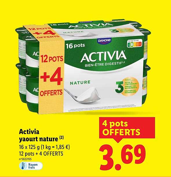 Activia yaourt nature