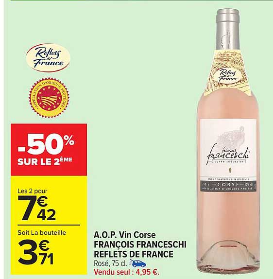 A.O.P. Vin Corse FRANÇOIS FRANCESCHI REFLETS DE FRANCE