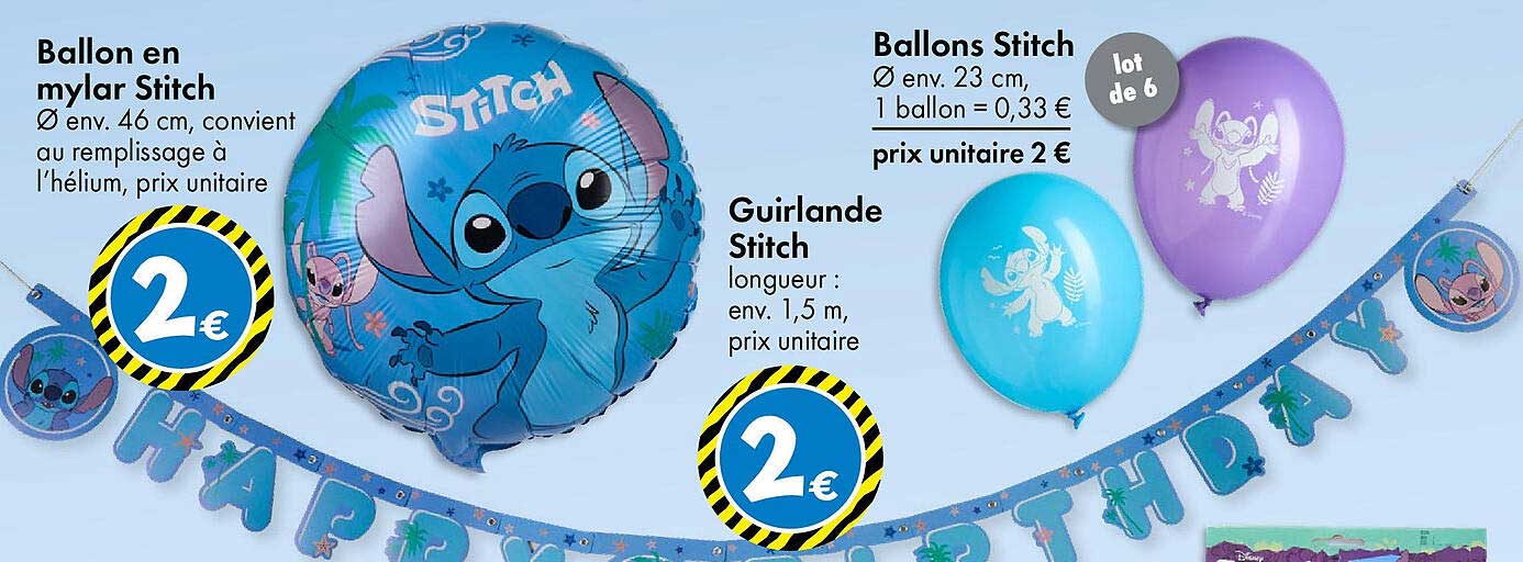 Ballon en mylar Stitch