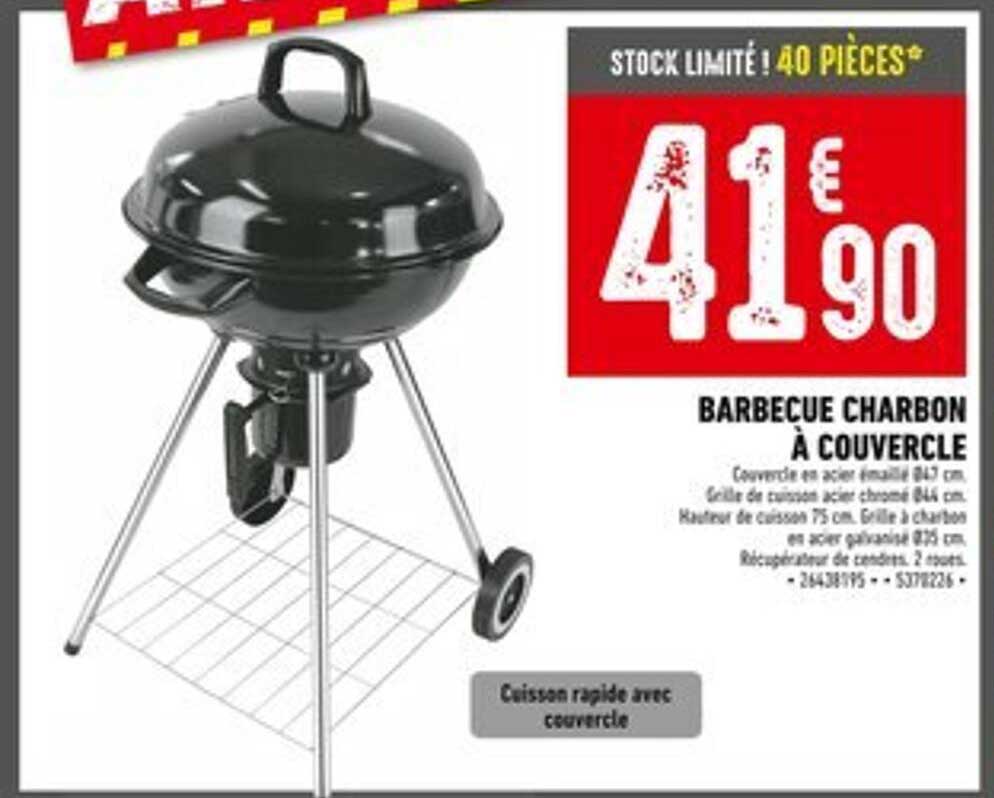 BARBECUE CHARBON À COUVERCLE