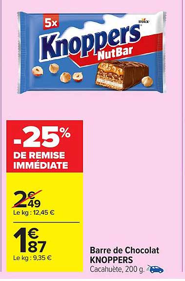 Barre de Chocolat KNPPOERS