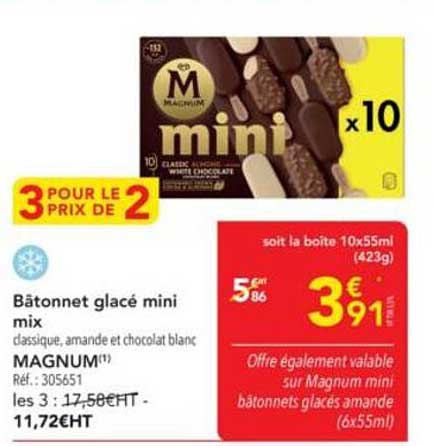 Bâtonnet glacé mini mix MAGNUM