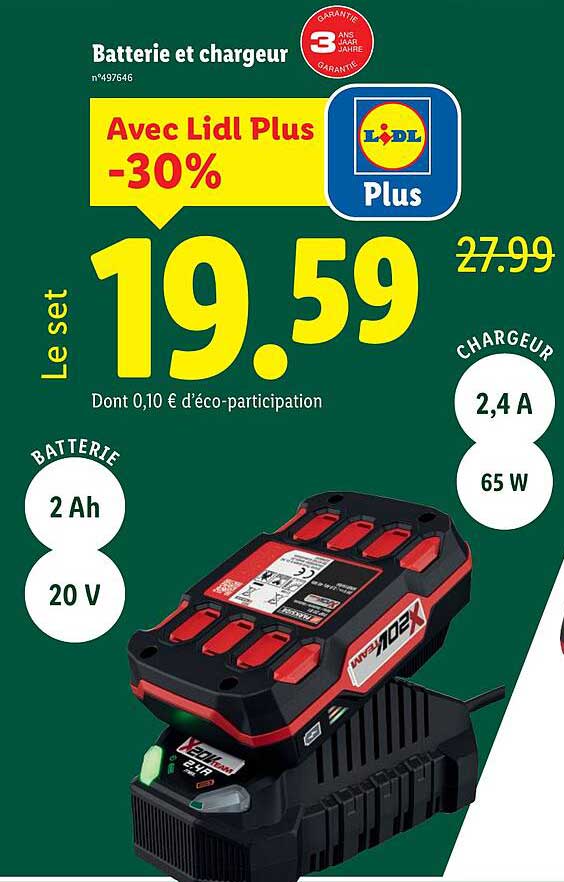 Batterie et chargeur