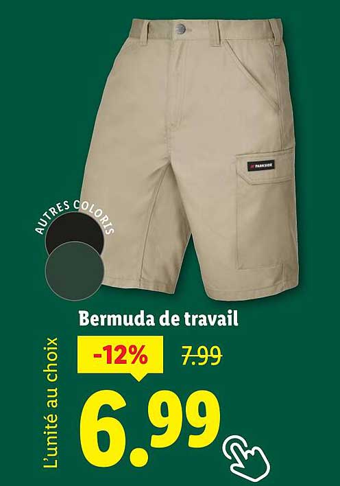 Bermuda de travail