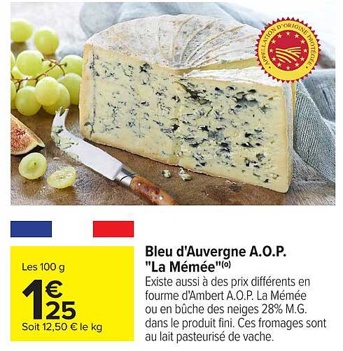Bleu d'Auvergne A.O.P. "La Mémée"