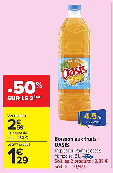Boisson aux fruits OASIS