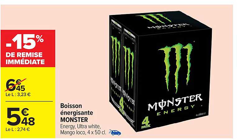 Boisson énergisante MONSTER