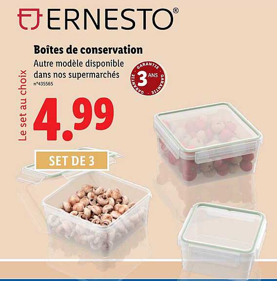 Boîtes de conservation