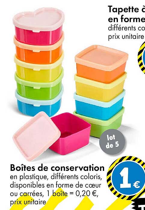 Boîtes de conservation