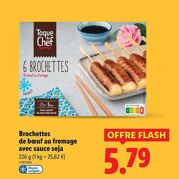 Brochettes de bœuf au fromage avec sauce soja