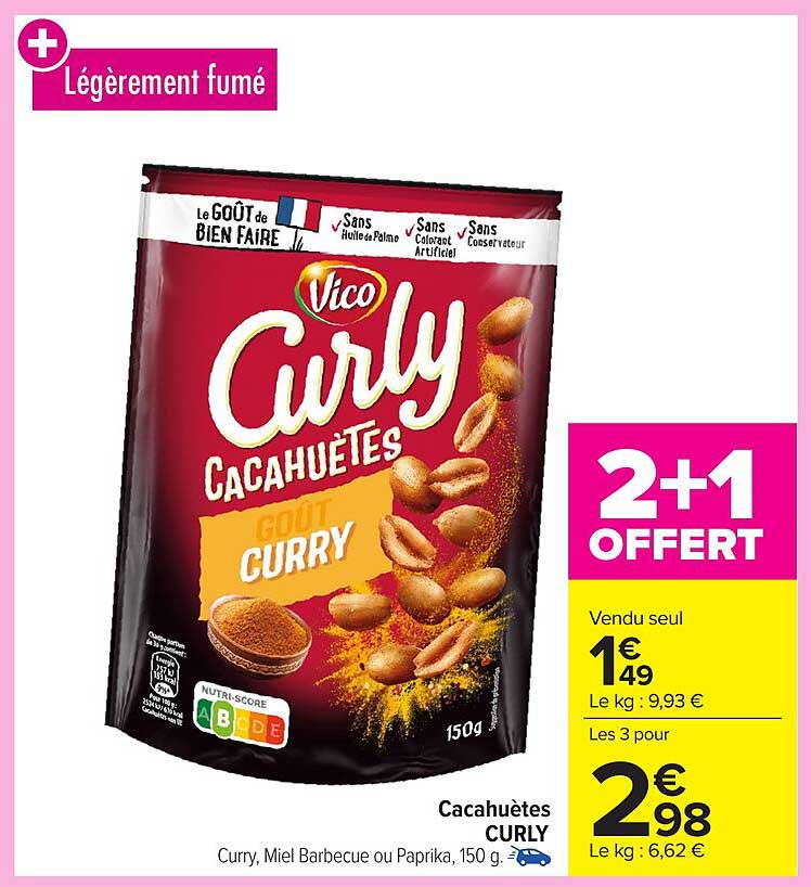 Cacahuètes CURRY