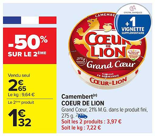 Camembert COEUR DE LION