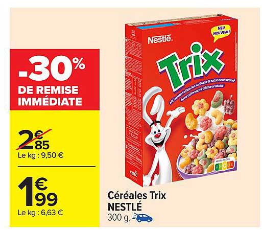 Céréales Trix NESTLÉ 300 g