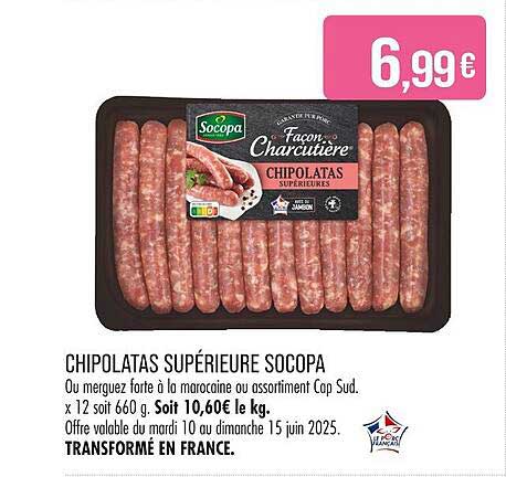 CHIPOLATAS SUPÉRIEURE SOCOPA